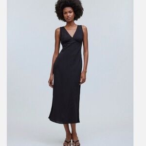 Madewell Ariana Midi Dress Black - 2